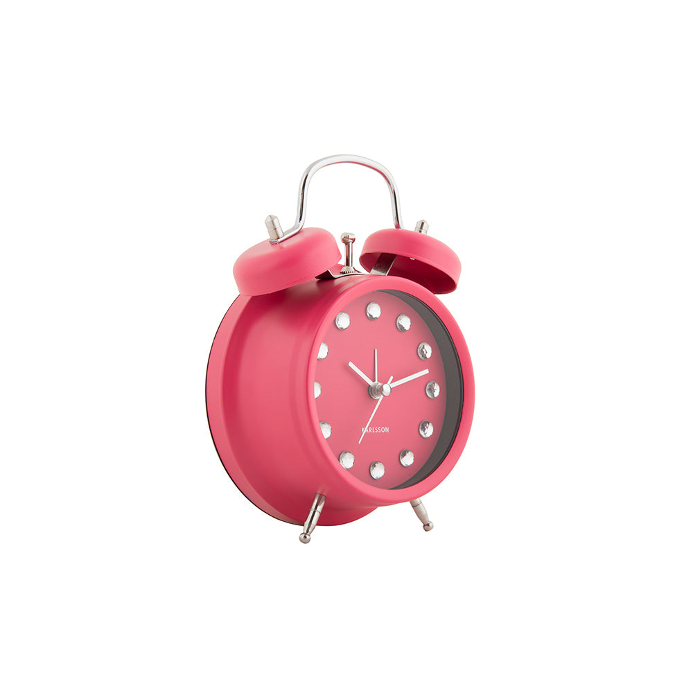 Glam Diamonds Alarm Clock - Dark Pink
