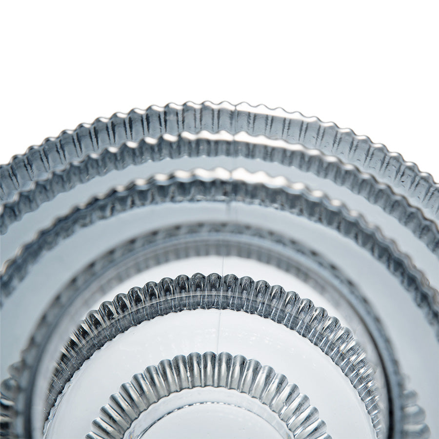 Aria Glass Vase Medium - Smokey Grey