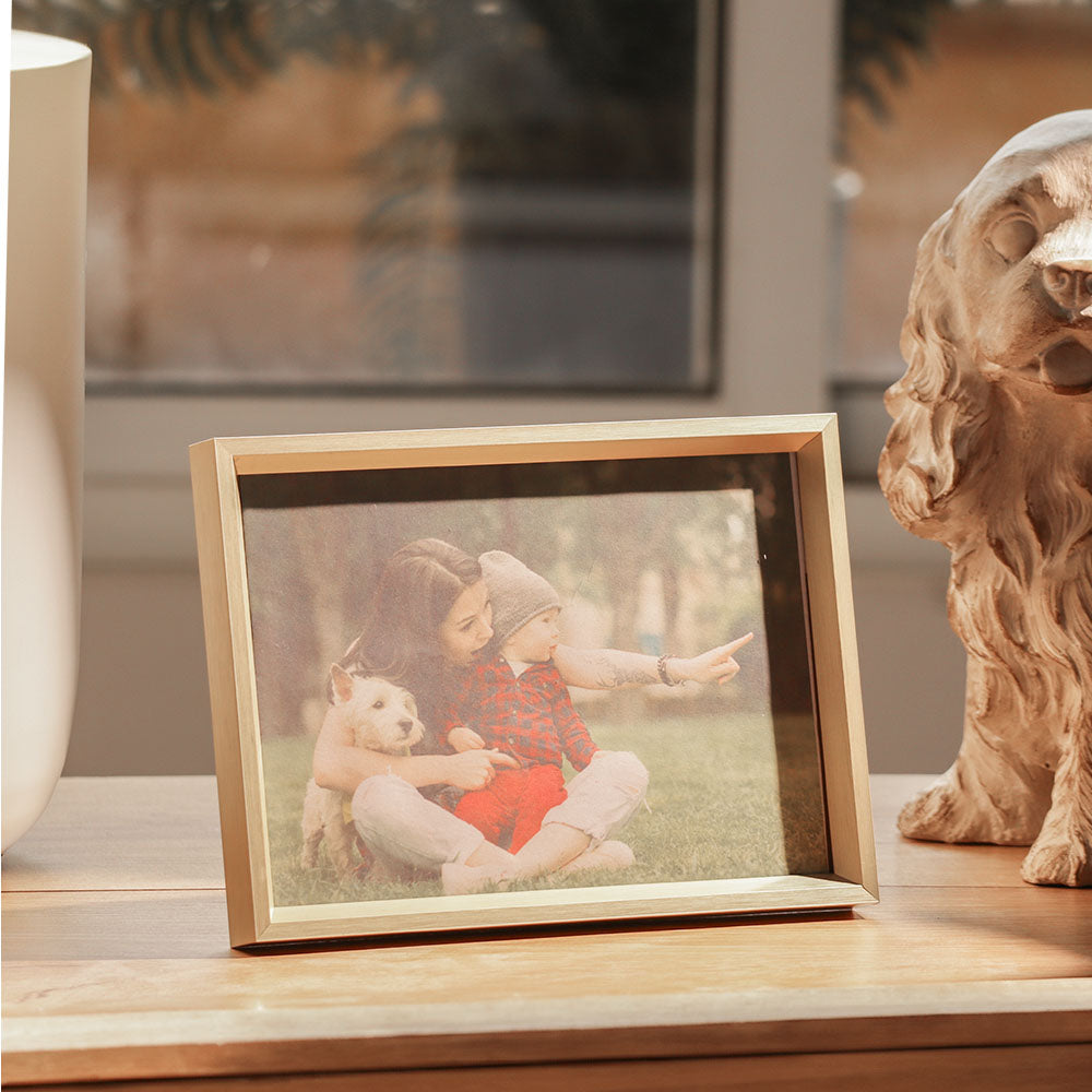 Gleam Metal Photo Frame Large - Gold