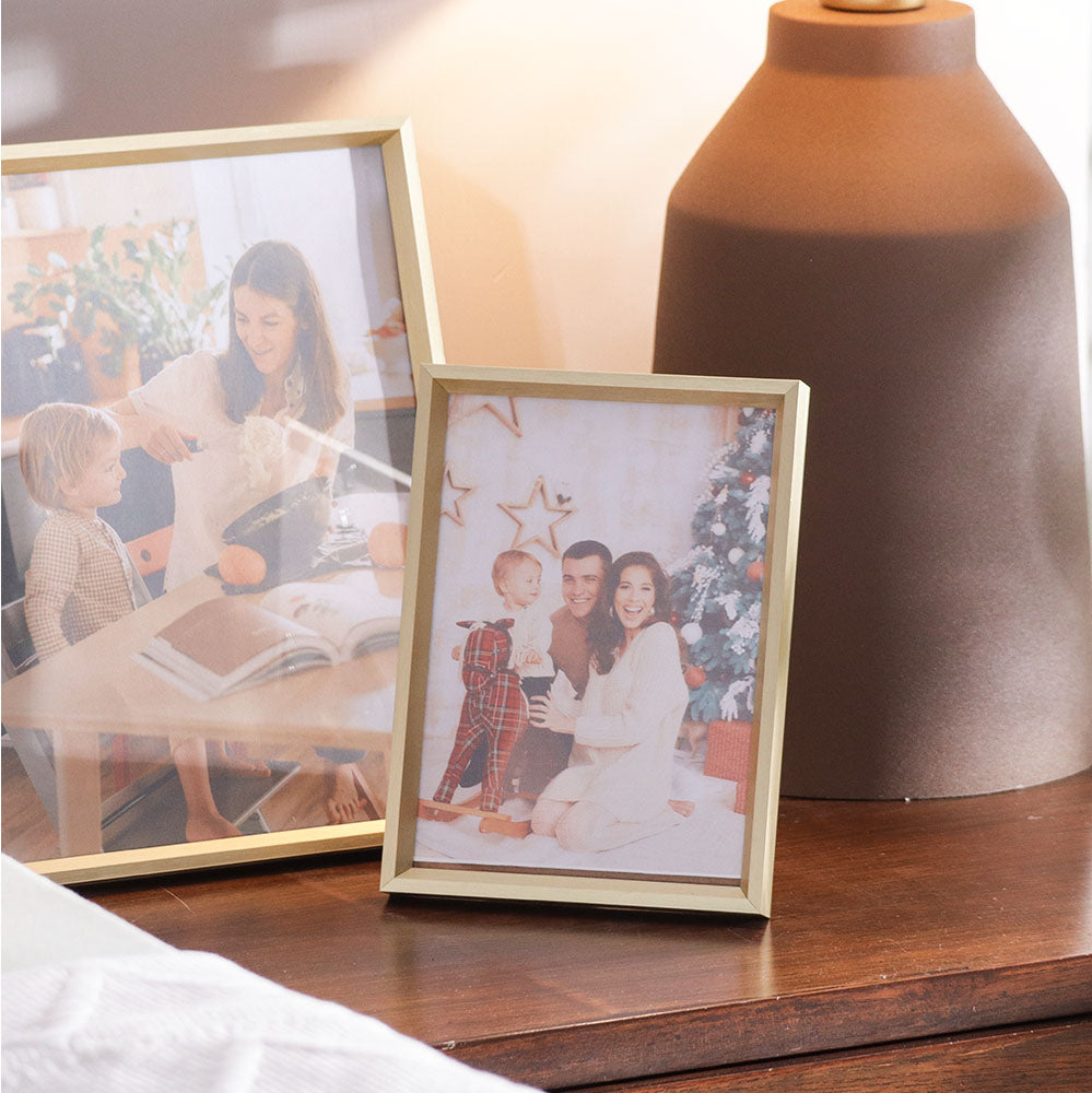 Gleam Metal Photo Frame Large - Gold
