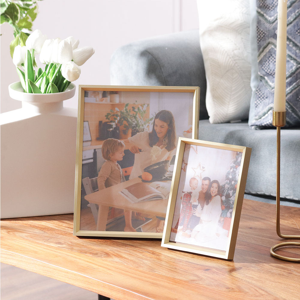 Gleam Metal Photo Frame Large - Gold