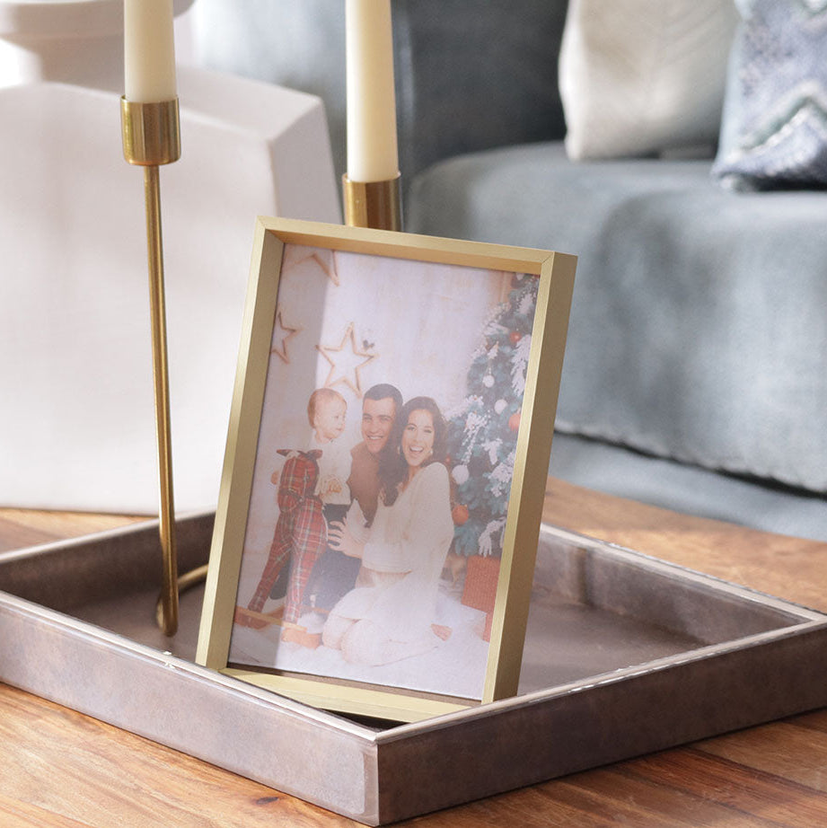 Gleam Metal Photo Frame Large - Gold
