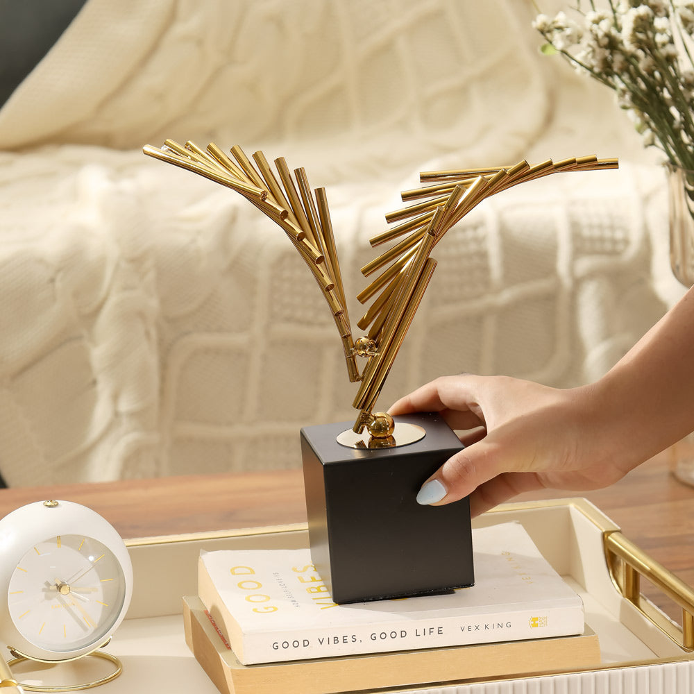 Glide Decorative Sculpture - Gold