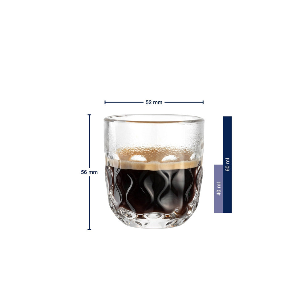 Gocce Espresso Glasses 60ml, Set of 2
