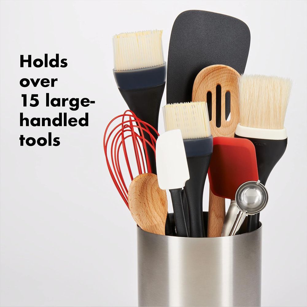 Good Grips Rotating Utensil Holder - Stainless Steel