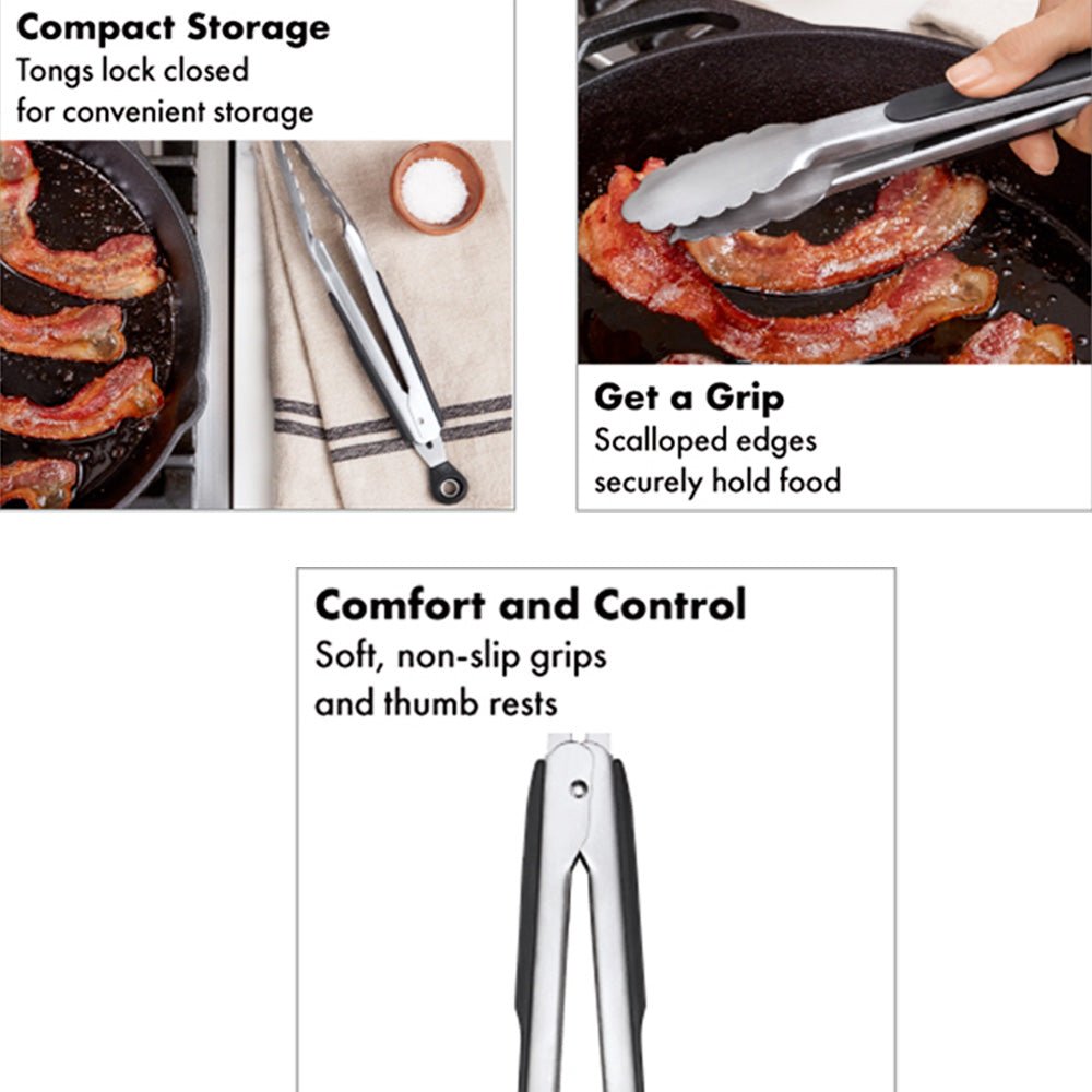 Good Grips Stainless Steel Tongs Medium