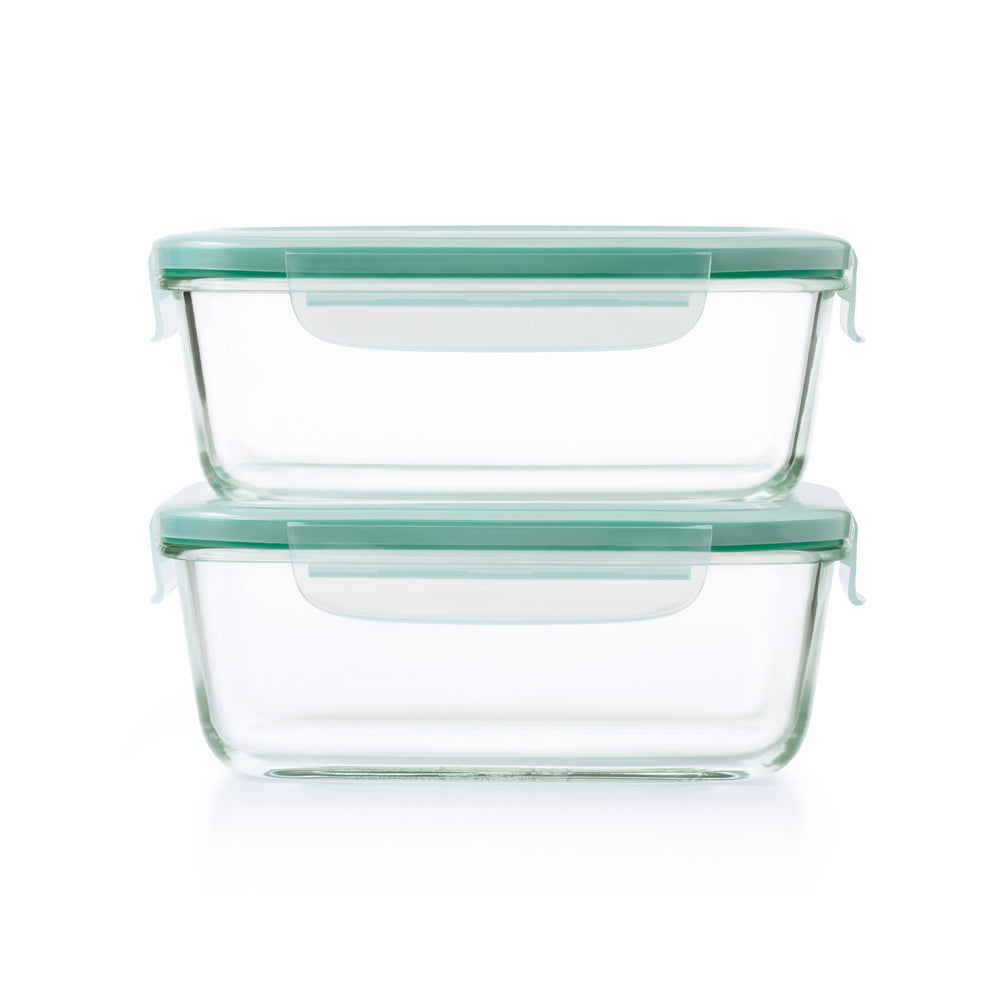 Smart Seal Rectangular Glass Container - 1800ml