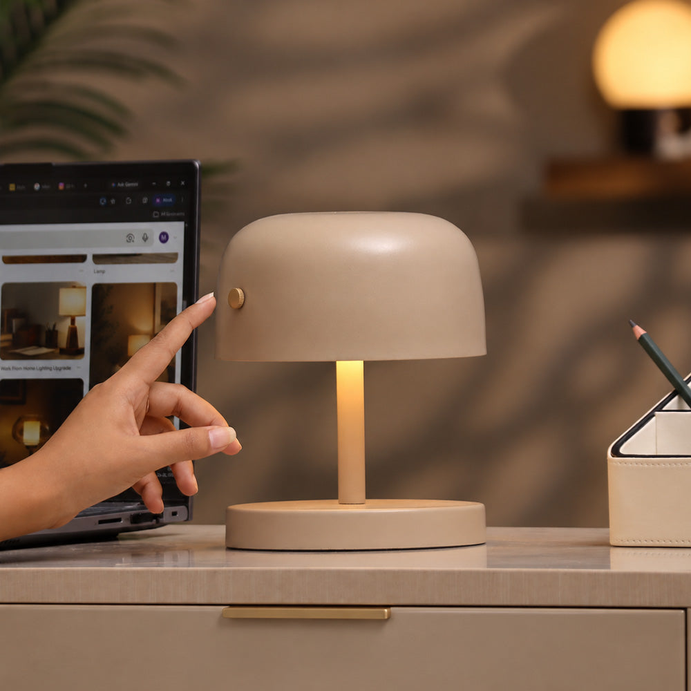 Moher Rechargeable Lamp Medium - Taupe