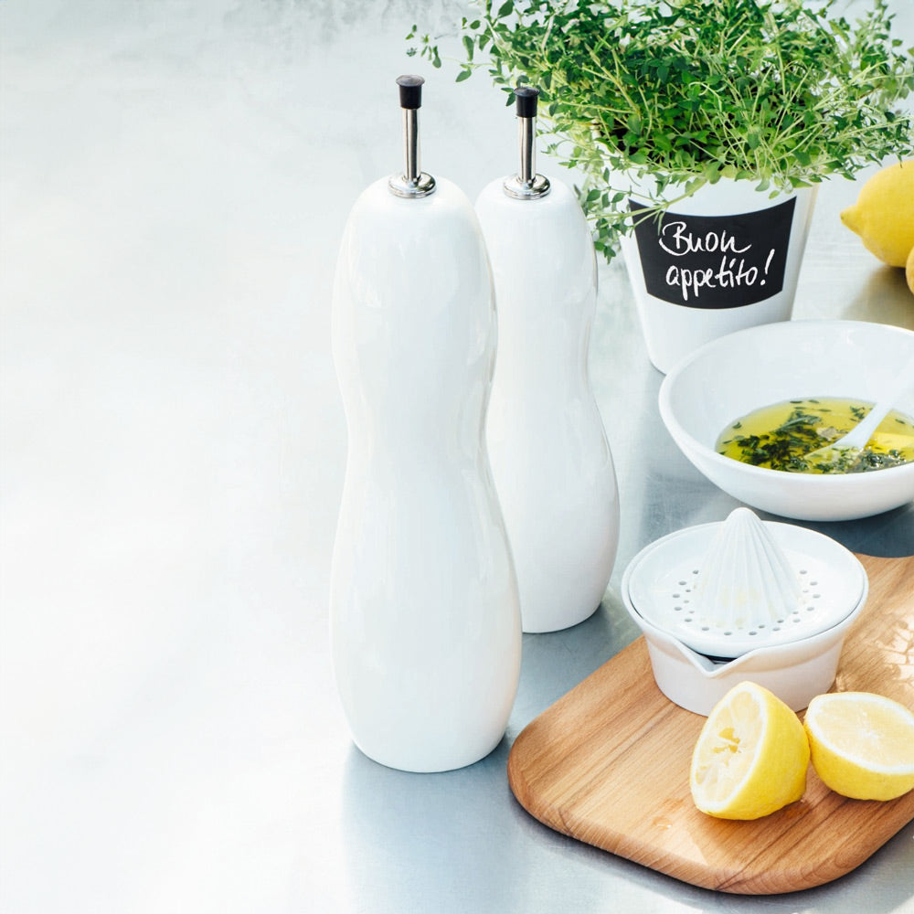 Grande Oil & Vinegar Bottle - White