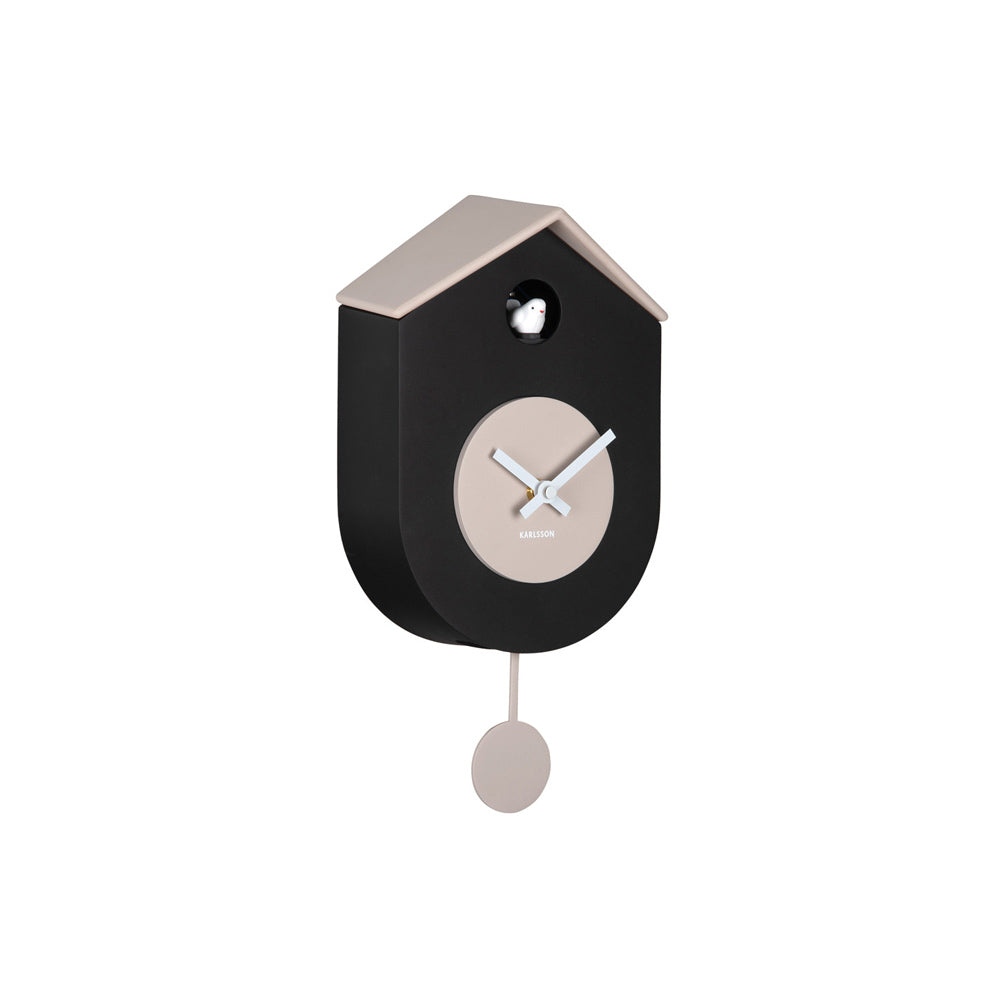Grato Cuckoo Wall Clock - Black
