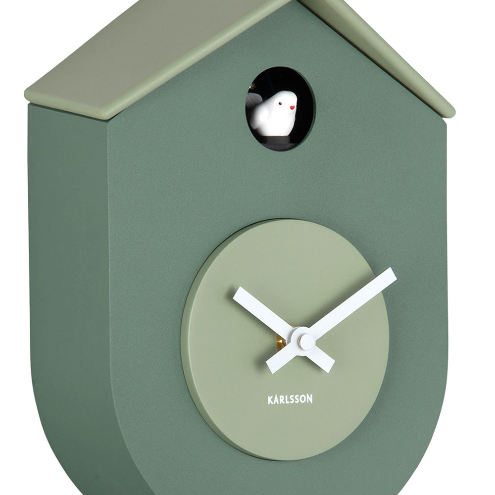 Grato Cuckoo Wall Clock - Green