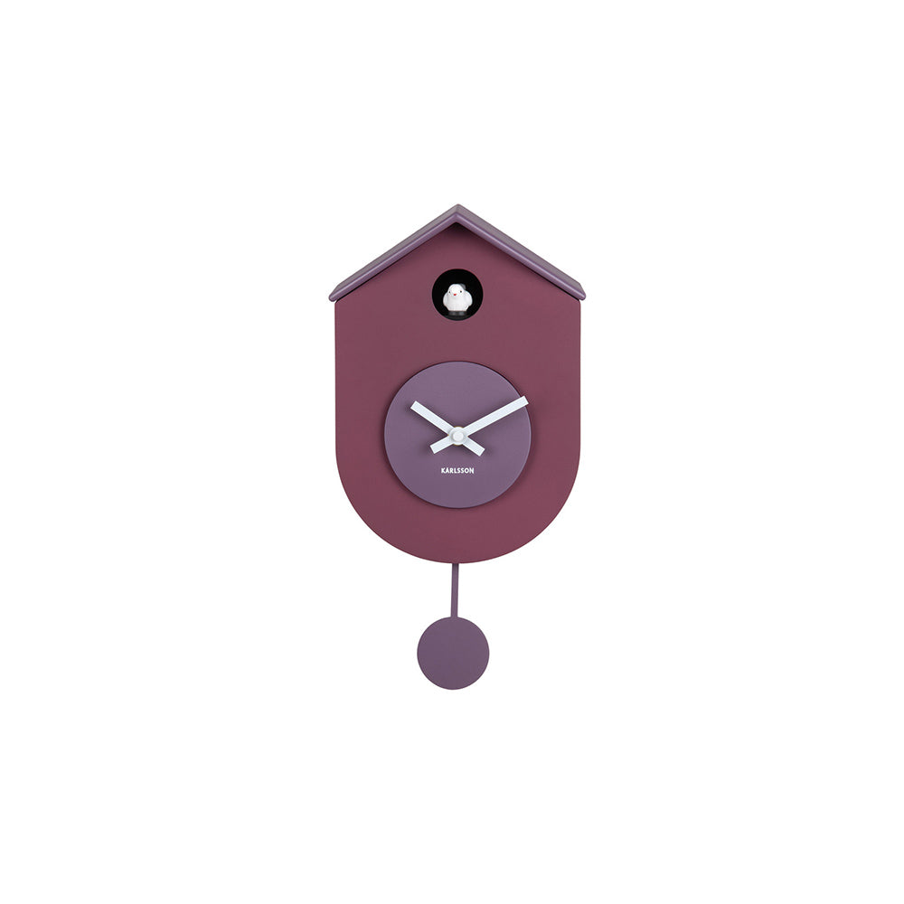Grato Cuckoo Wall Clock - Mauve