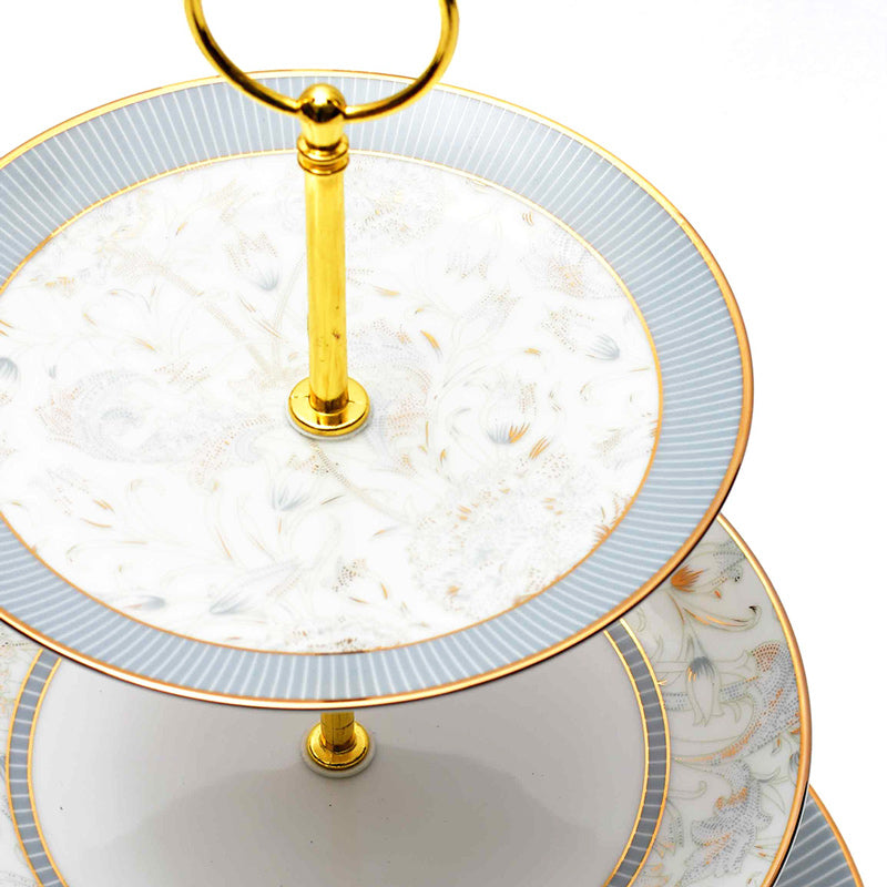 Grey Iris 3-Tier Serving Stand