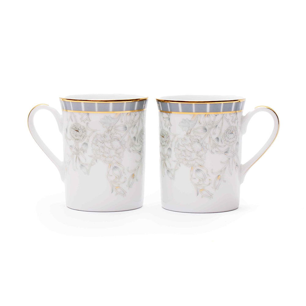 Grey Iris Classic Coffee Mugs, Set of 2