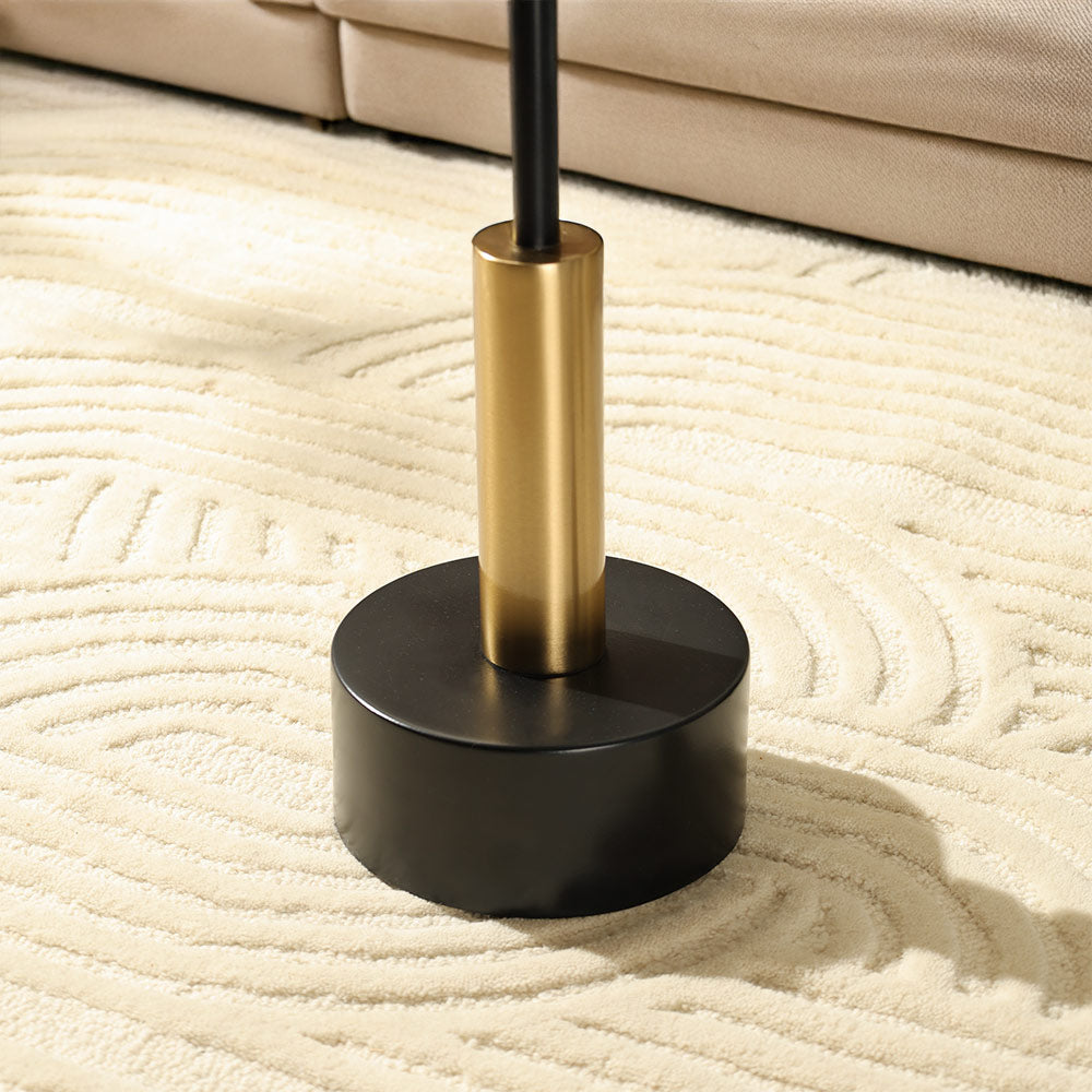 Grotto Pedestal Drink Table - Black Gold