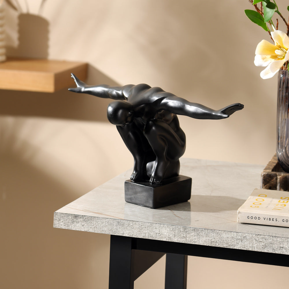 Gymnast Finisher Sculpture Large - Matte Black