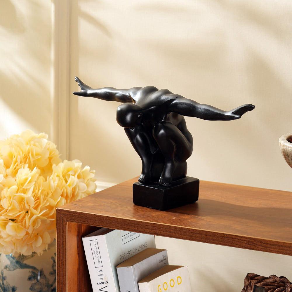 Gymnast Finisher Sculpture Large - Matte Black