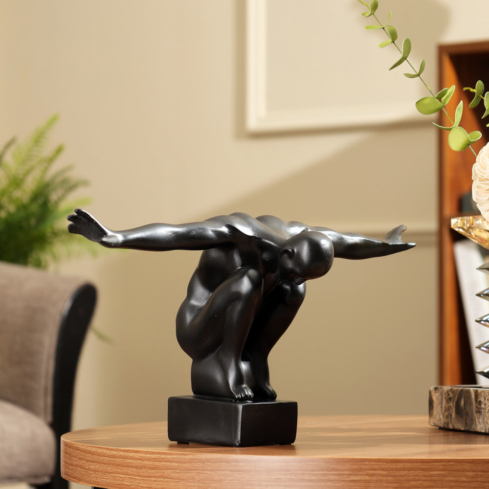 Gymnast Finisher Sculpture Large - Matte Black