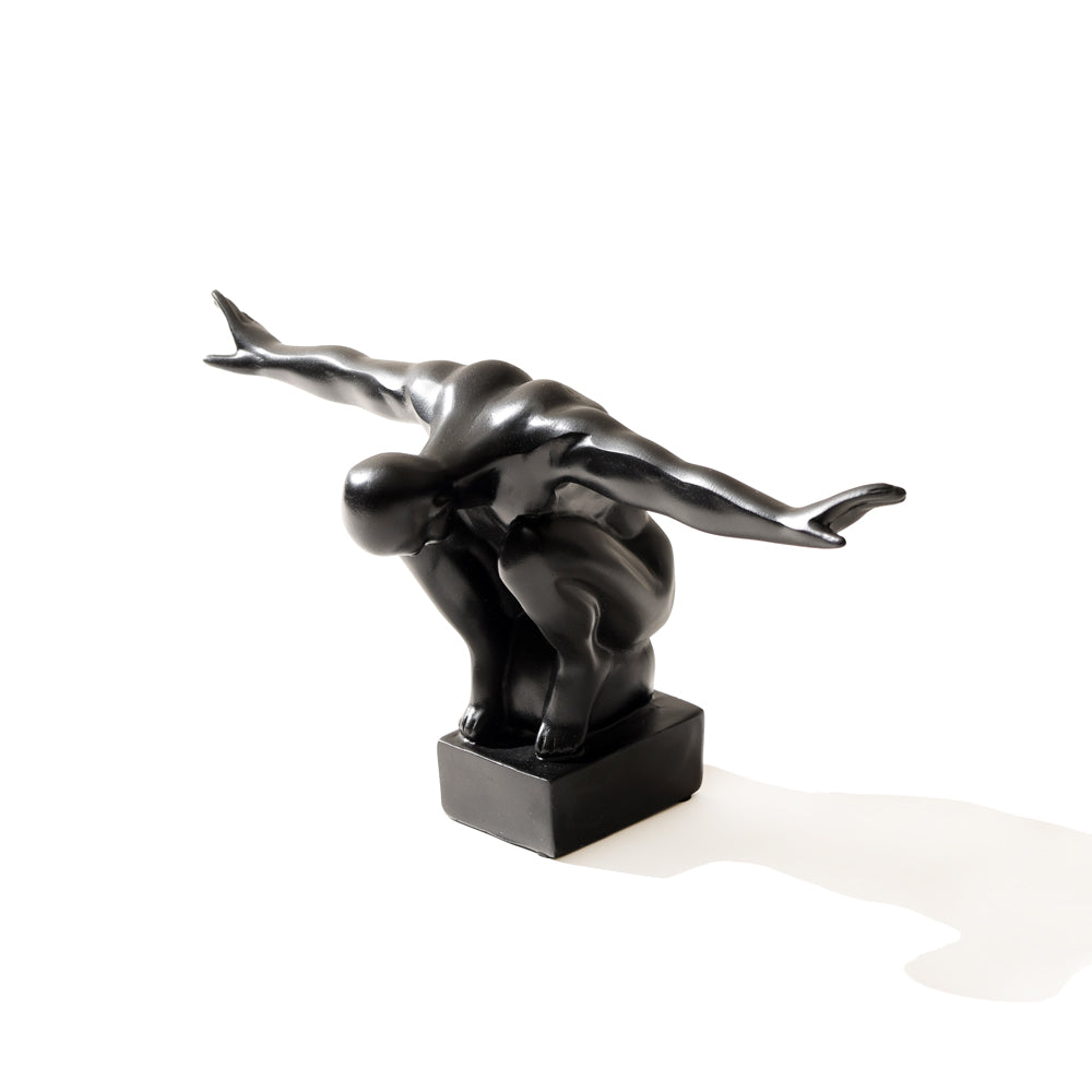Gymnast Finisher Sculpture Large - Matte Black