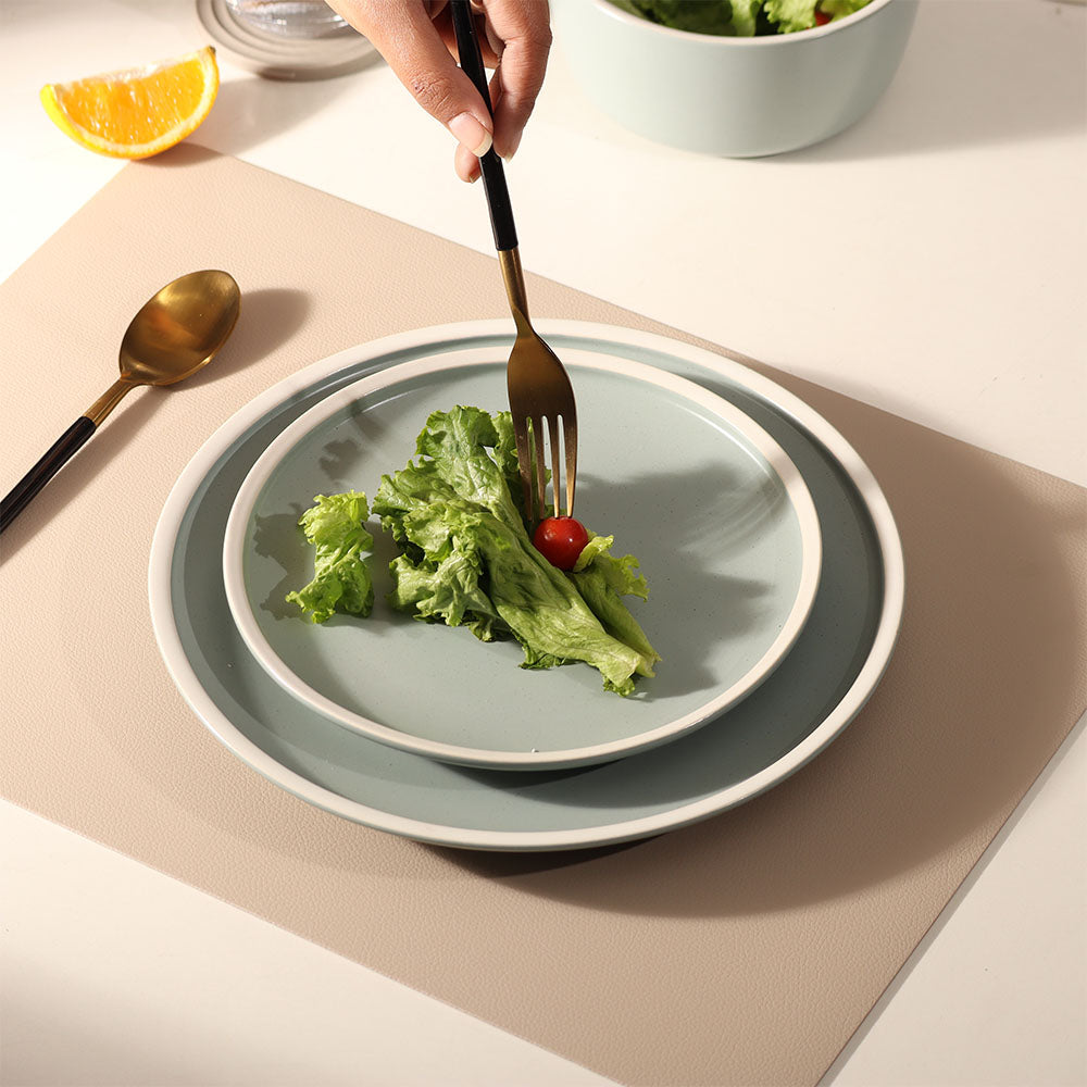 Harbor Quarter Plate - Eucalyptus Grey