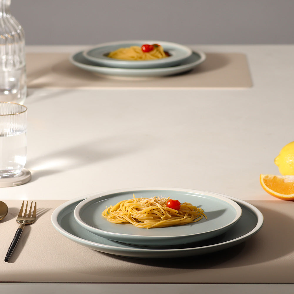 Harbor Quarter Plate - Eucalyptus Grey