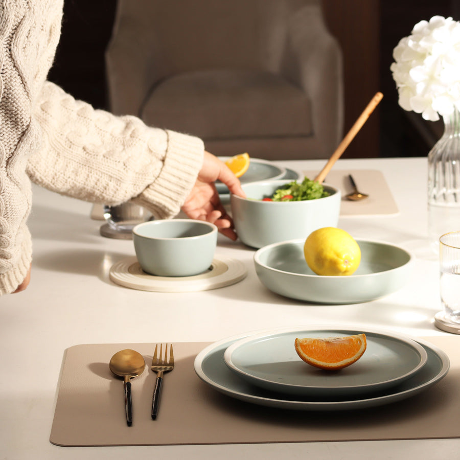 Harbor Serving Bowl - Eucalyptus Grey