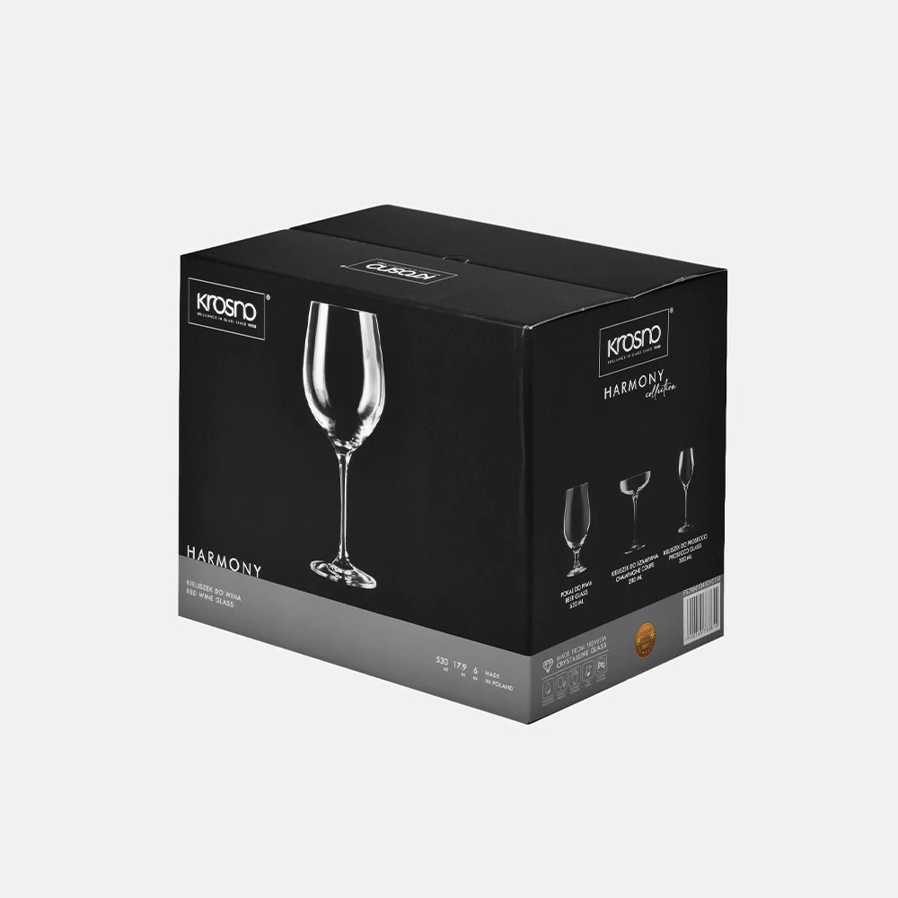 Harmony Red Wine Glasses 530ml, Set of 6