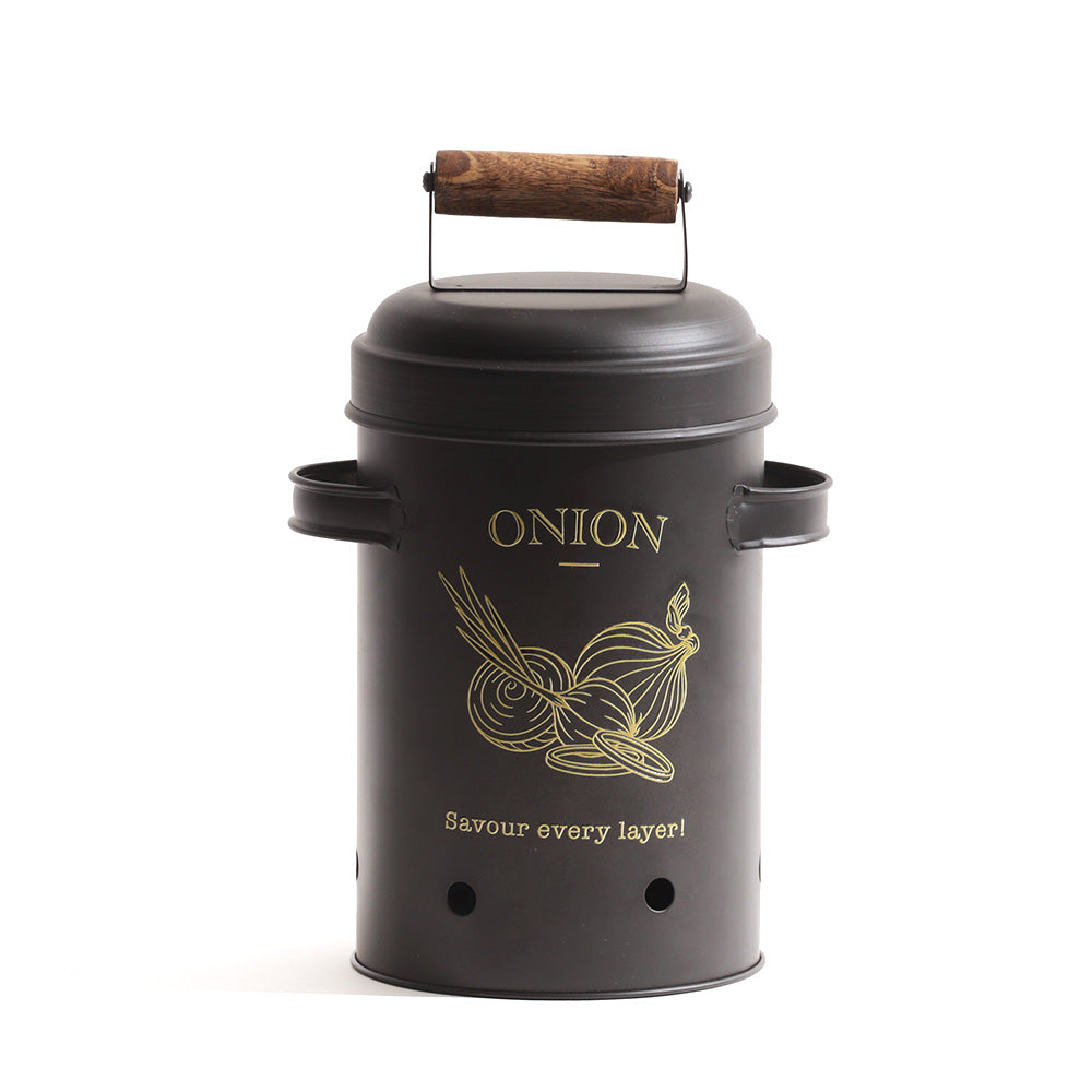 Haus Onion Storage Bin Large - Black