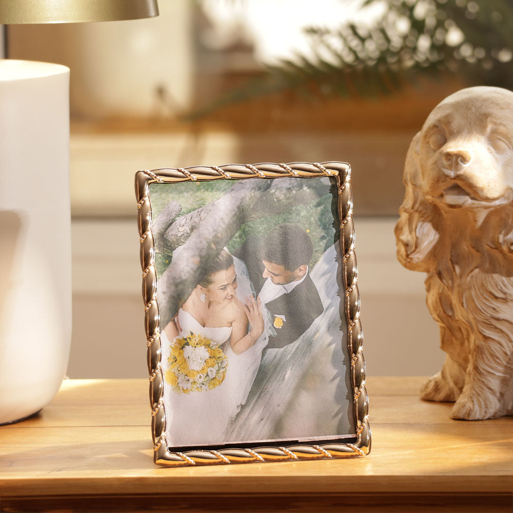 Helix Metal Photo Frame Large - Gold