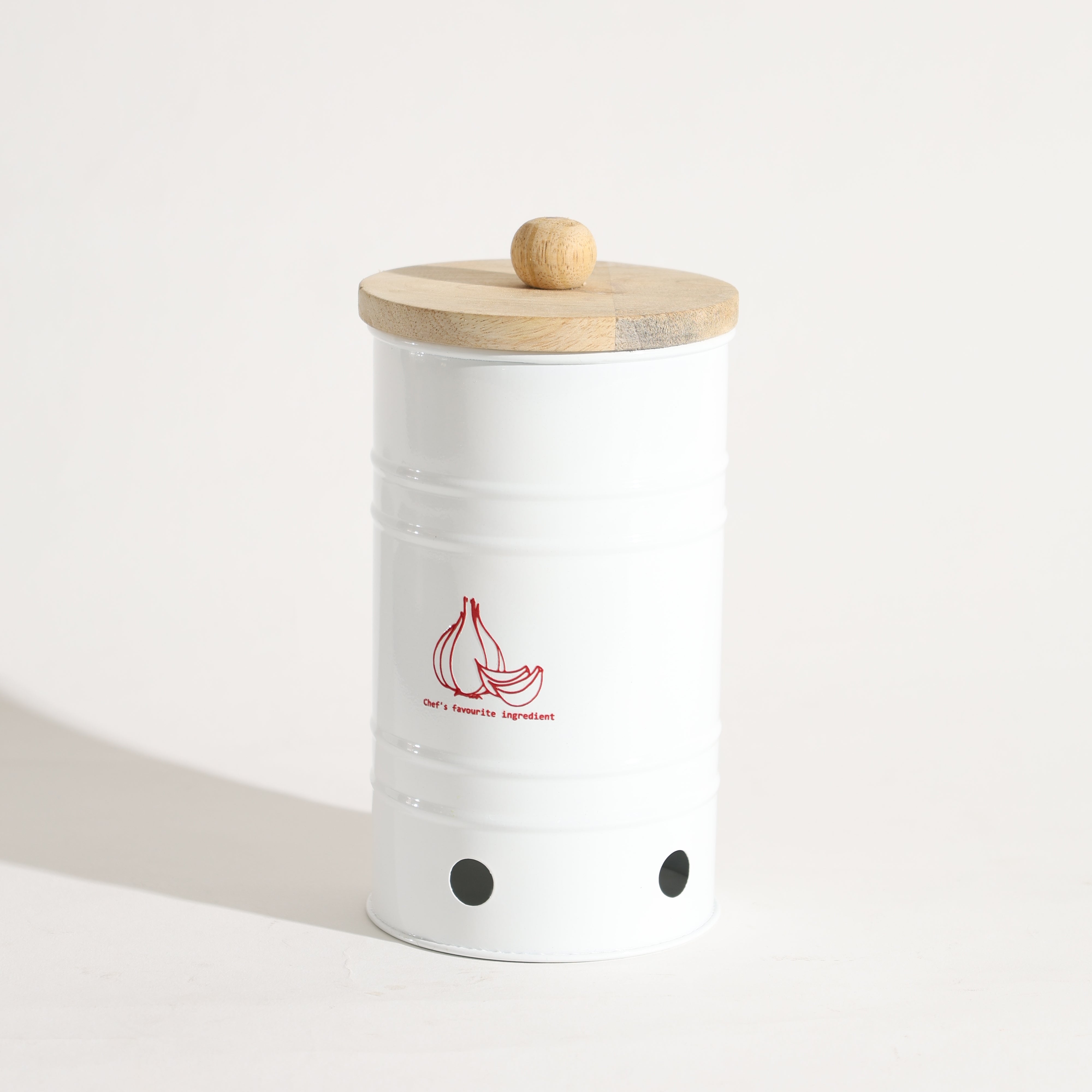 Helm Garlic Storage Bin Medium - White