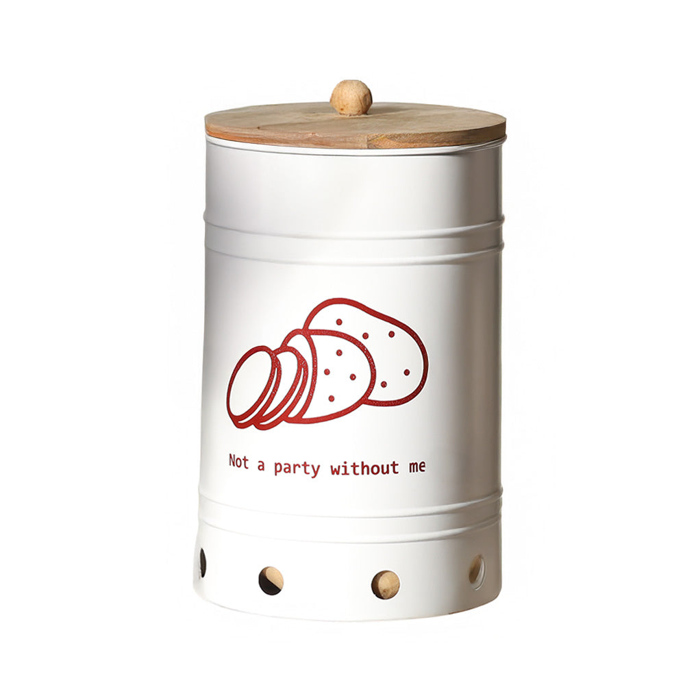 Helm Potato Storage Bin Large - White