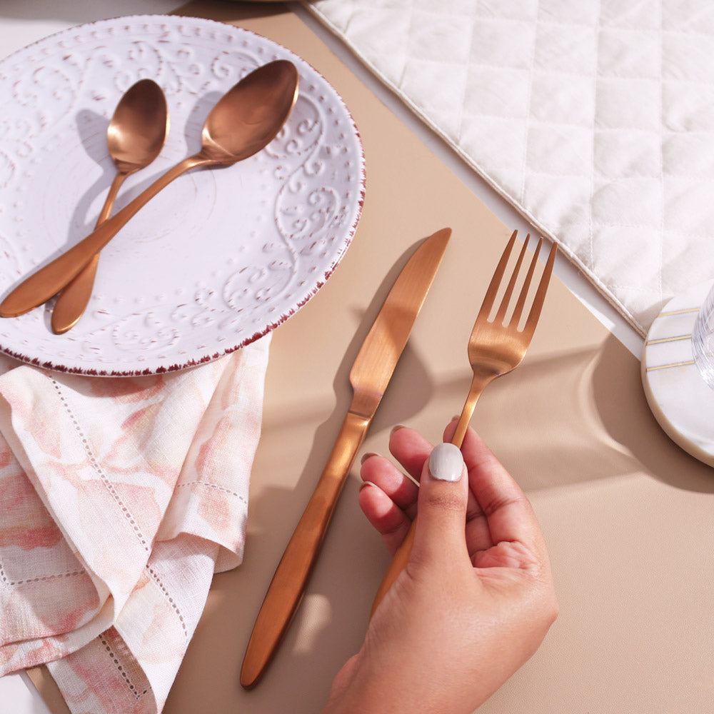 Herald 24-piece Cutlery Set - Rose Gold