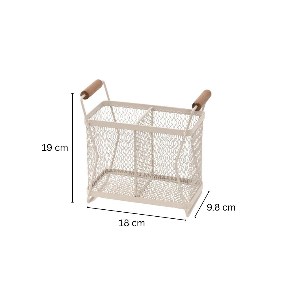 Hex Utensil Drainer and Holder - Taupe Natural