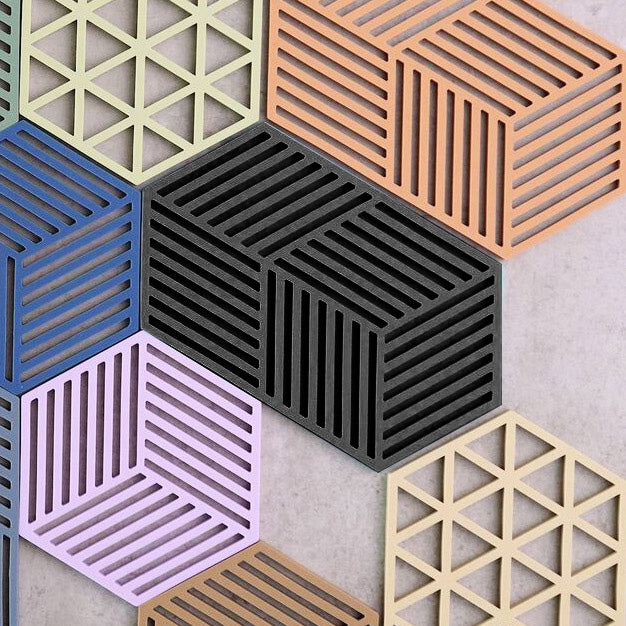 Hexagon Trivet Large - Black