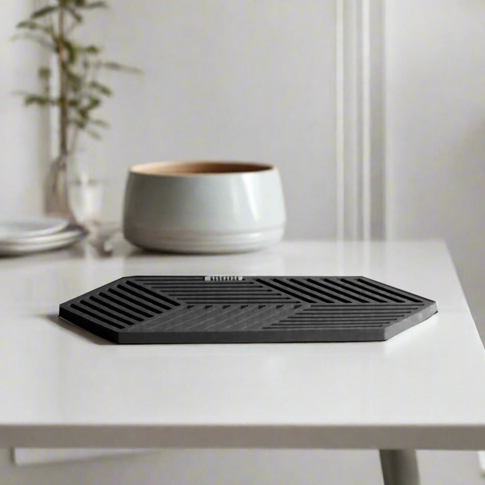 Hexagon Trivet Large - Black