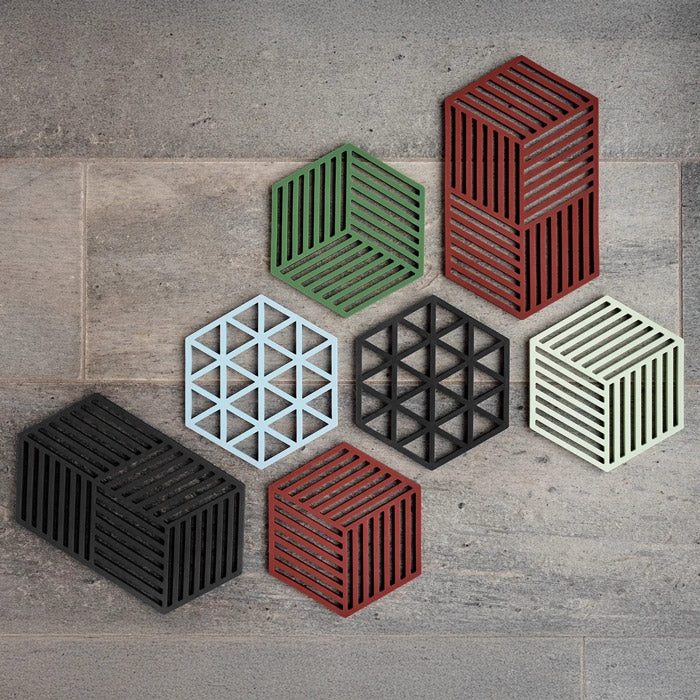 Hexagon Trivet Large - Black