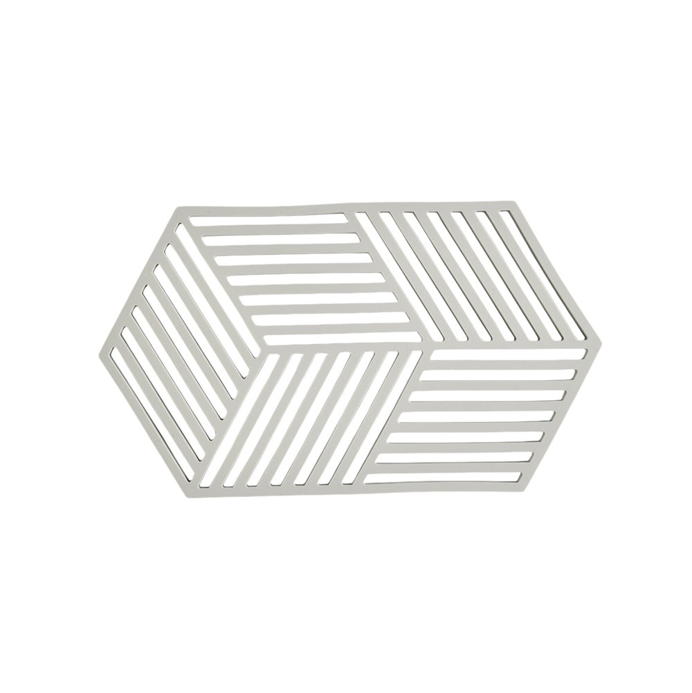 Hexagon Trivet Large - Warm Grey
