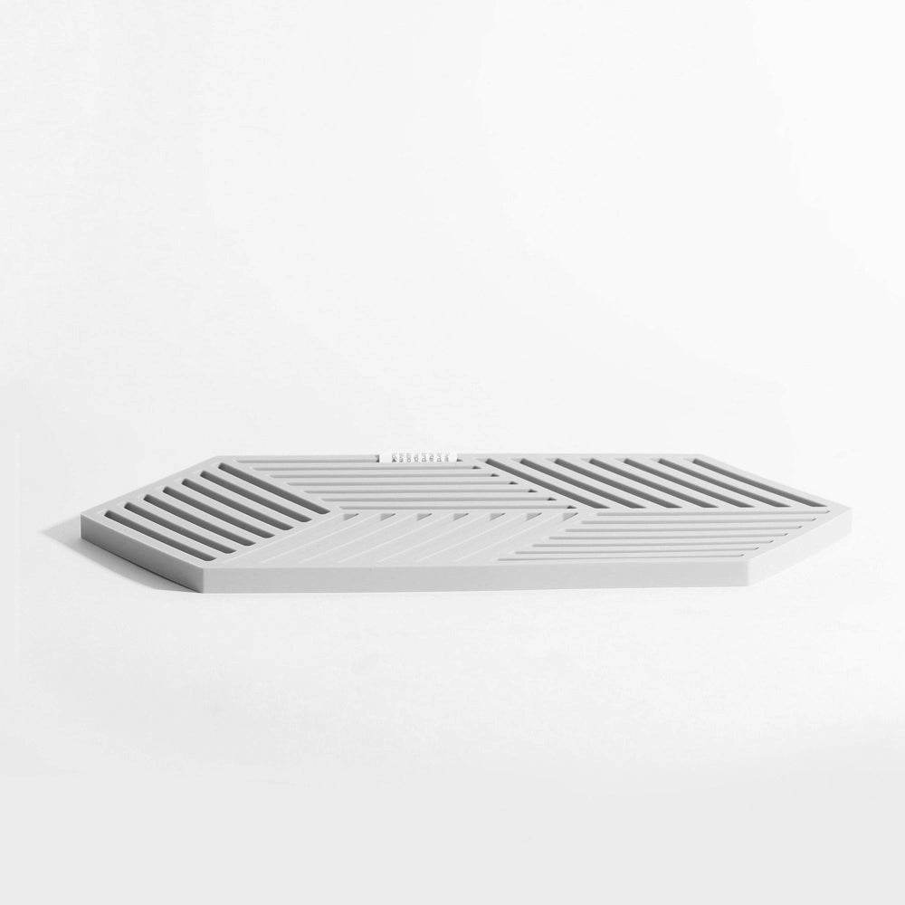 Hexagon Trivet Large - Warm Grey
