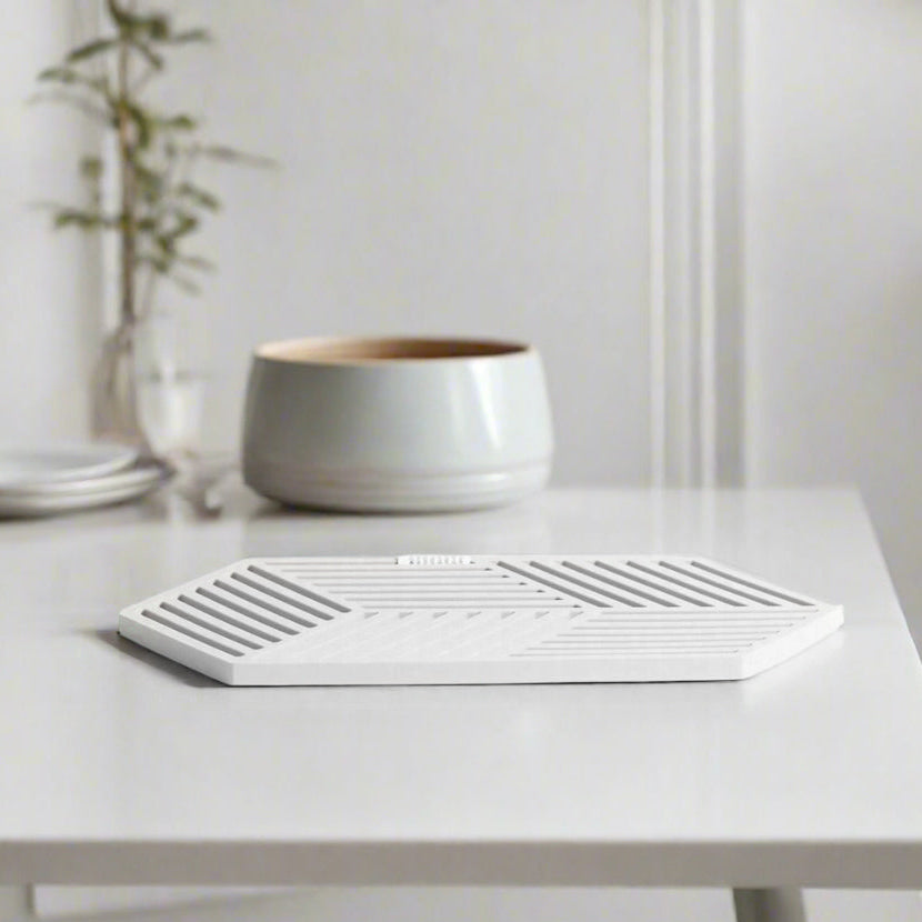 Hexagon Trivet Large - Warm Grey