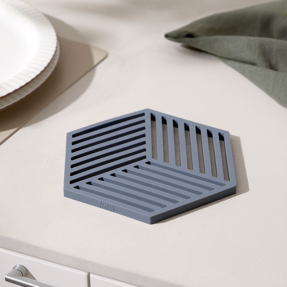 Hexagon Trivet - Denim