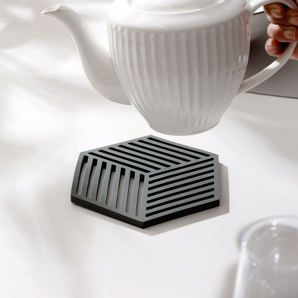 Hexagon Trivet - Olive Green