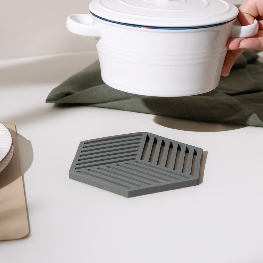 Hexagon Trivet - Olive Green