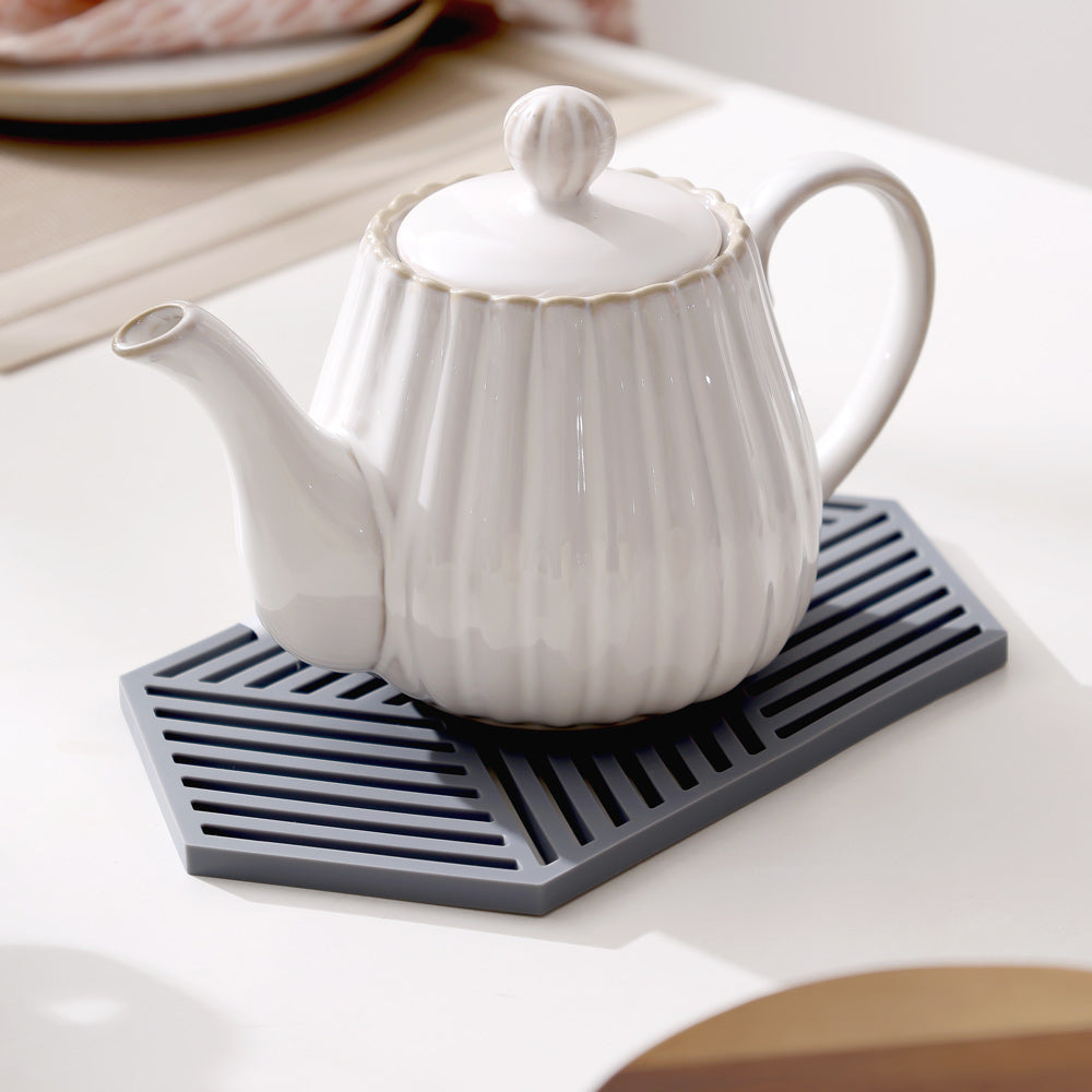 Hexagon Trivet Large - Cool Grey