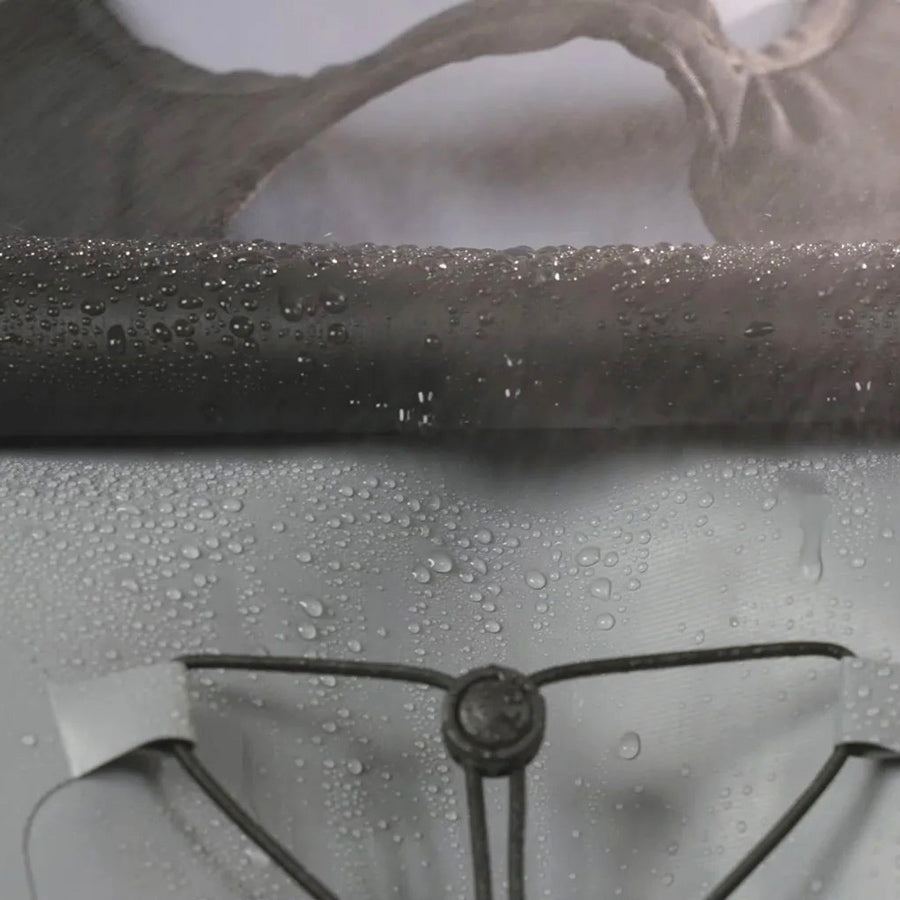 RollTop Expandable Backpack 25-30L - Grey Black