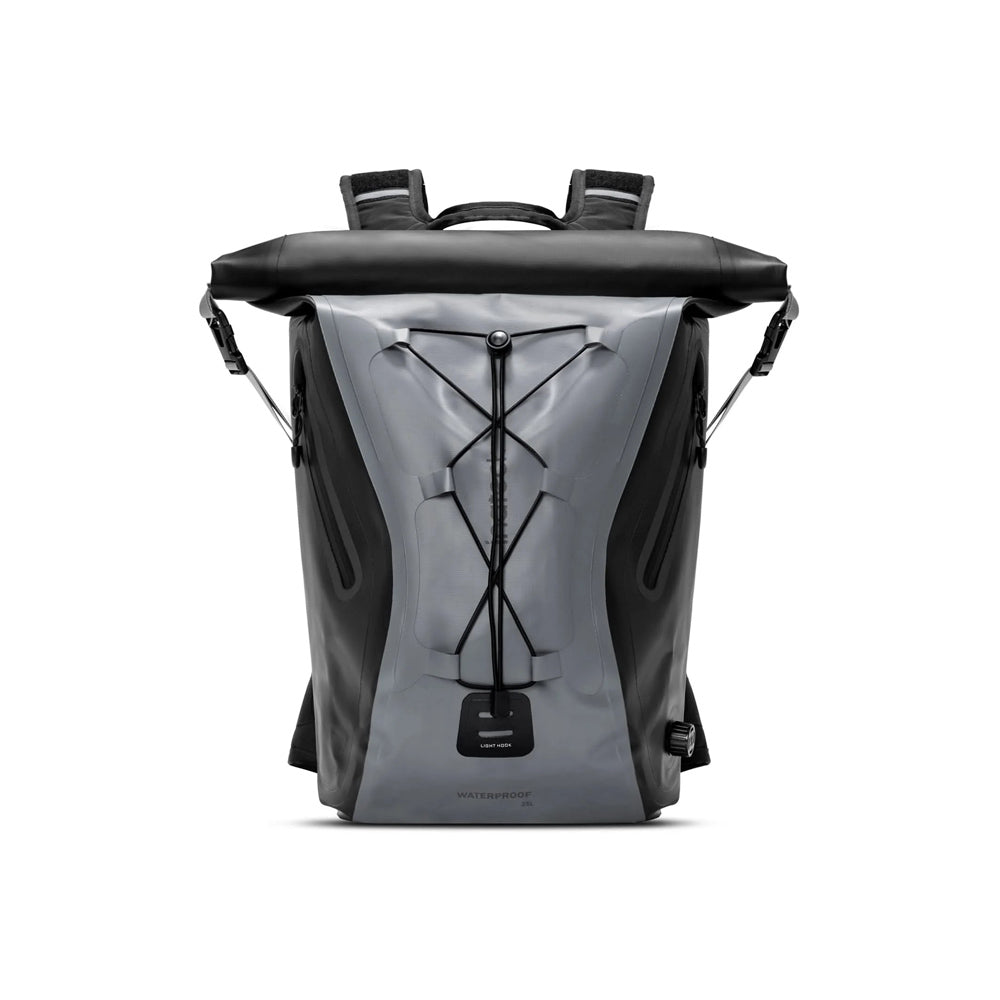 RollTop Expandable Backpack 25-30L - Grey Black