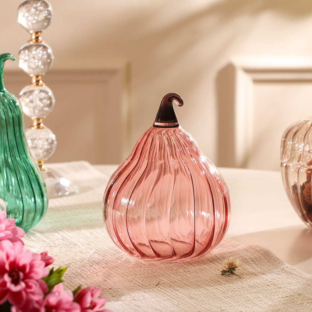 Honeynut Squash Glass Sculpture - Carmine