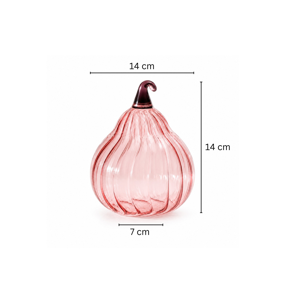 Honeynut Squash Glass Sculpture - Carmine