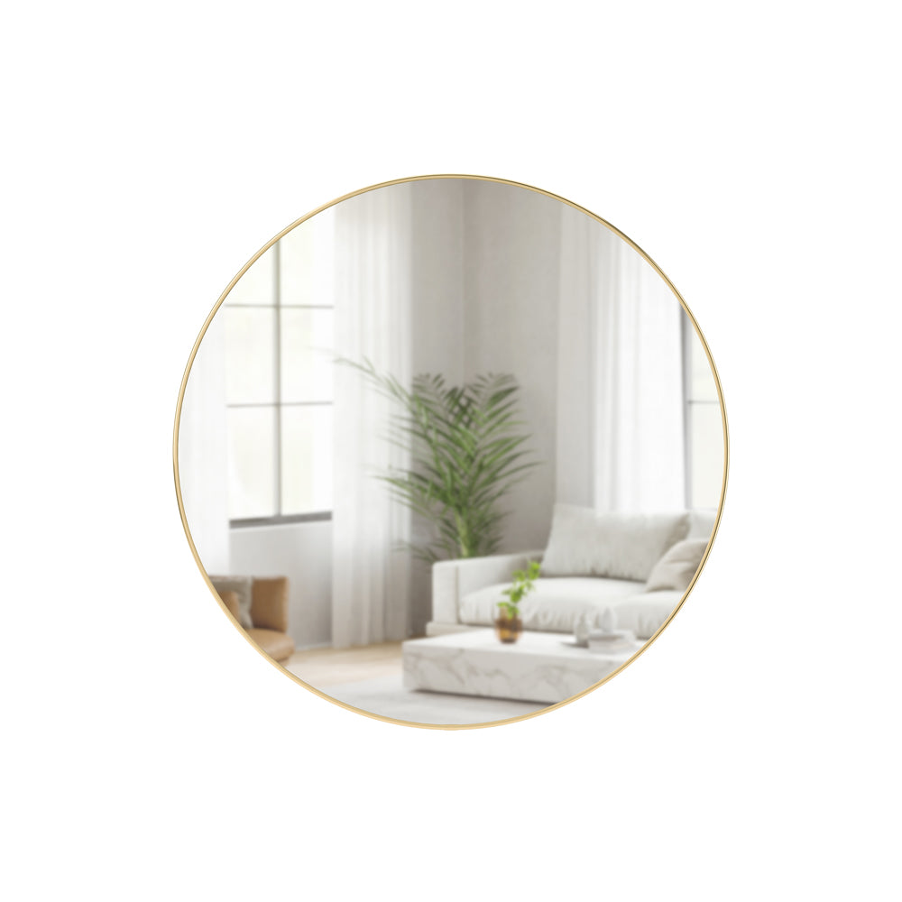 Hubba Wall Mirror 86 cm - Brass
