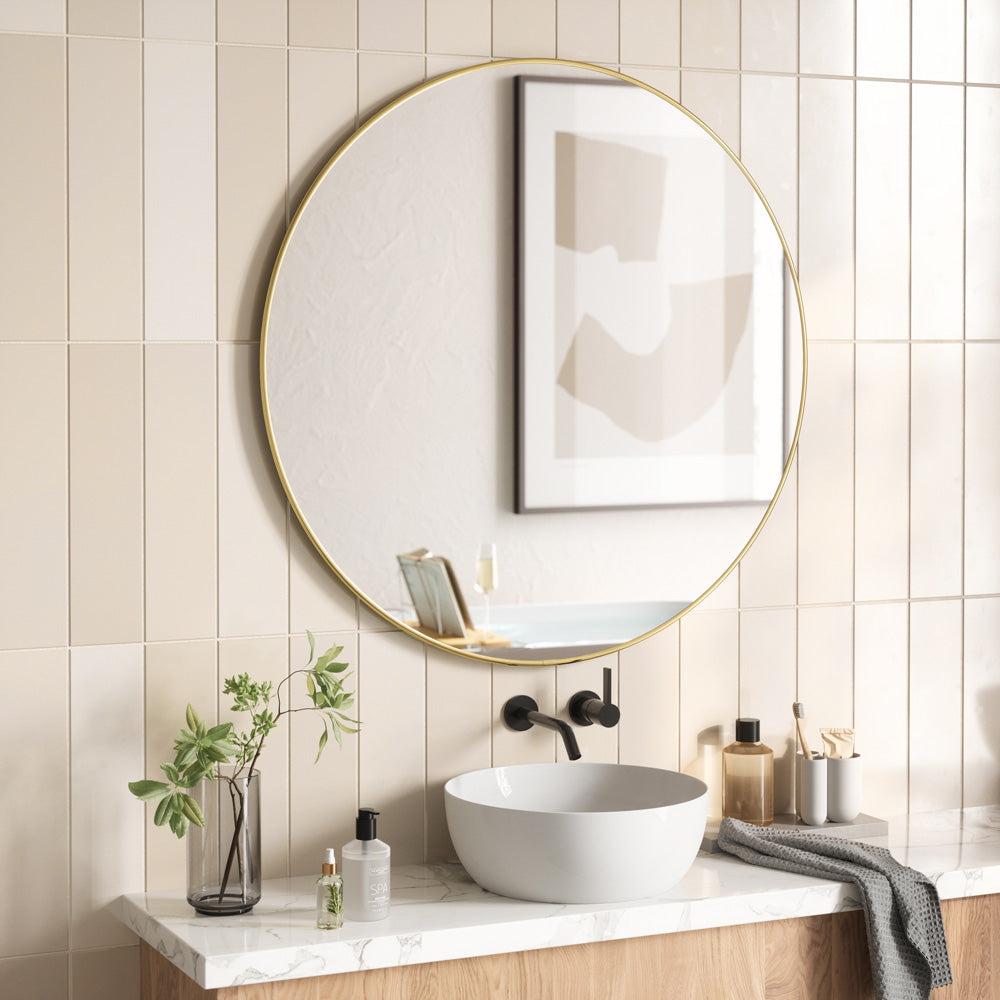 Hubba Wall Mirror 86 cm - Brass