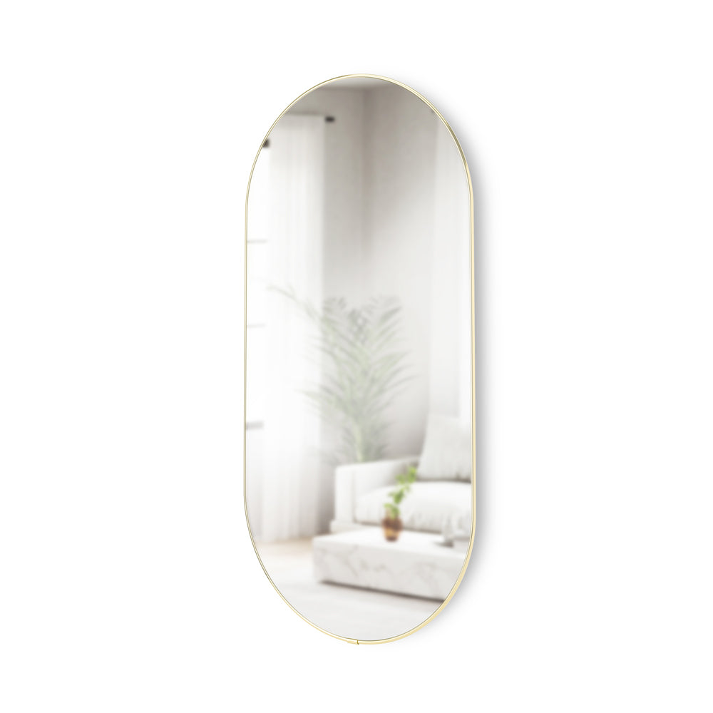 Hubba Pill Mirror 90 cm - Brass